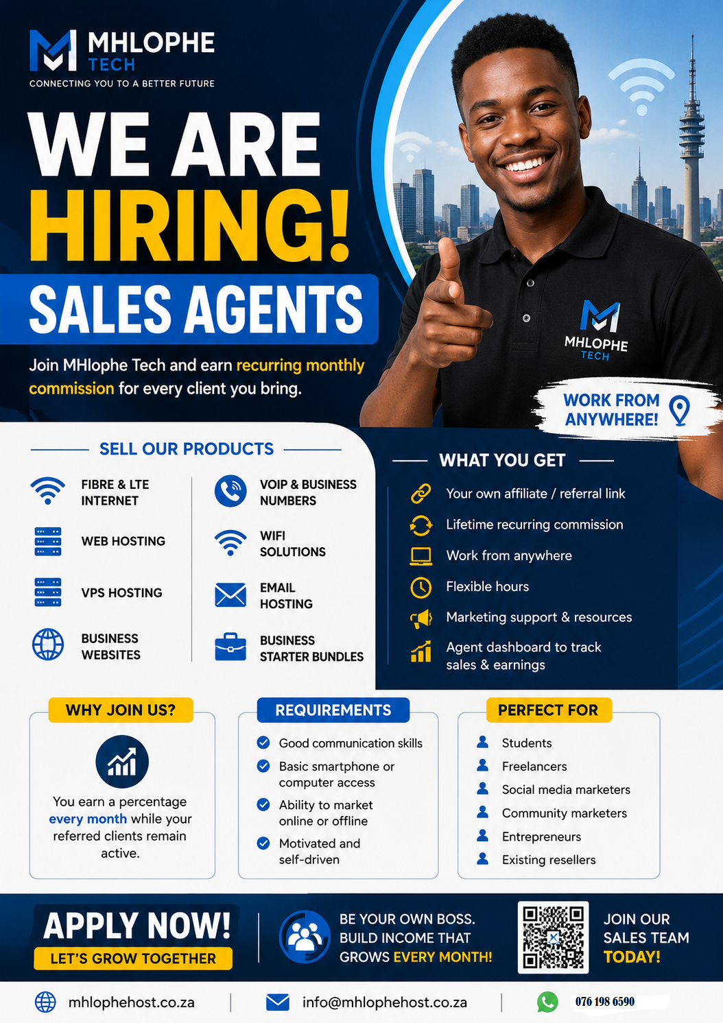 MHlophe Tech Sales agent